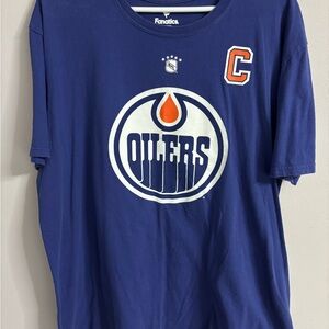 Fanatics Blue Edmonton Oilers Jersey